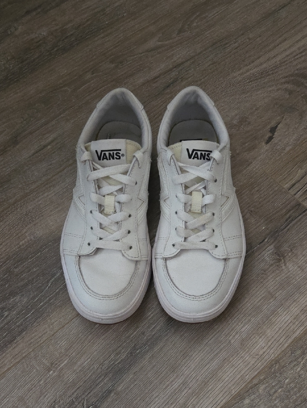 Vans White Leather Sneakers - Picture 3 of 7